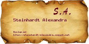 Steinhardt Alexandra névjegykártya